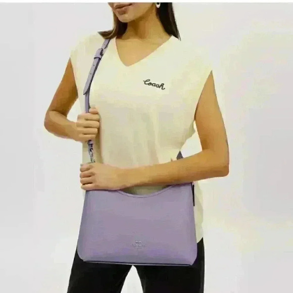 Coach Laurel Shoulder Bag in Light Violet (Color Sold Out) NWT - Picture 5 of 6